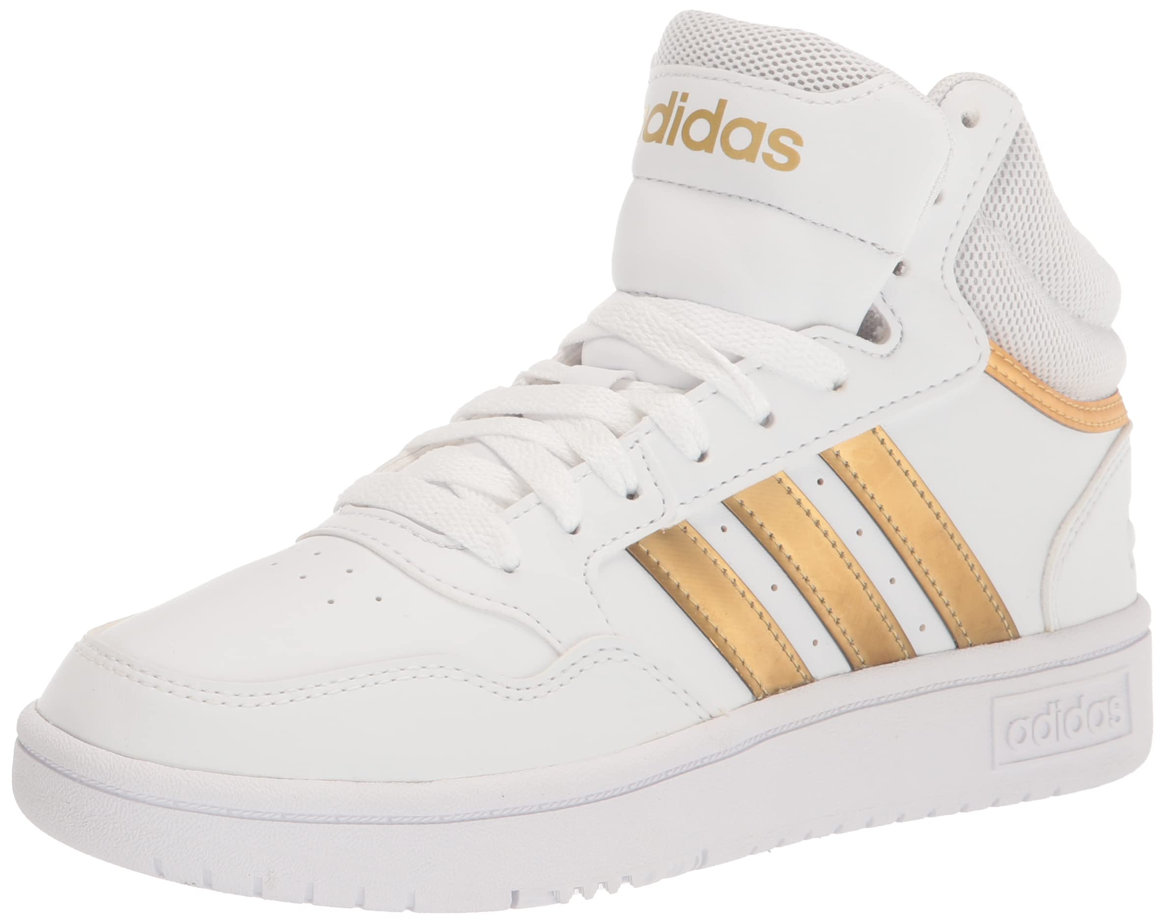 adidas Womens Hoops 3.0 High Sneakers Shoes Casual - White
